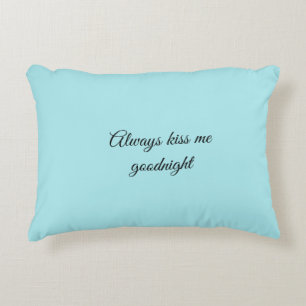 AliceBlue Solid Color Throw Pillow Dekokissen