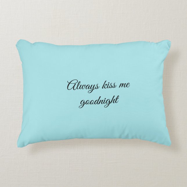 AliceBlue Solid Color Throw Pillow Dekokissen (Vorderseite)