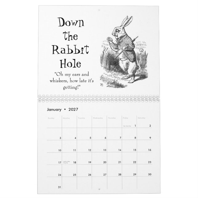 Alices Abenteuer im Märchenland-Kalender Kalender (Jan 2027)
