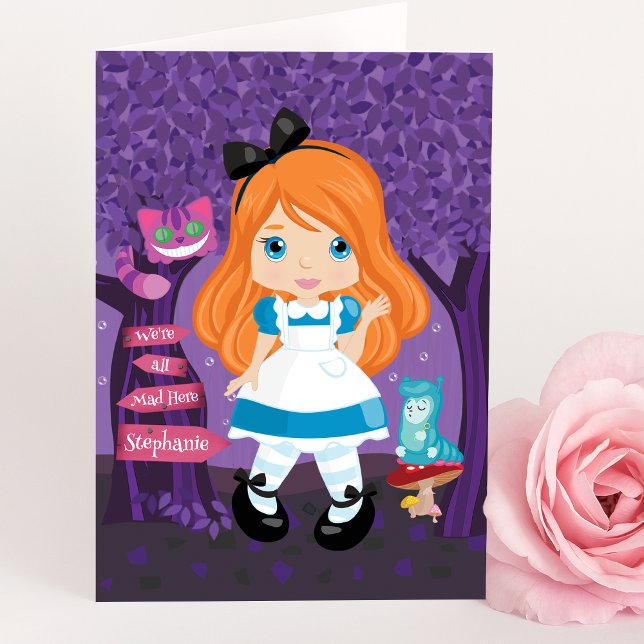 Alice's Adventures in Wonderland Personalisiert Ca Karte (Von Creator hochgeladen)