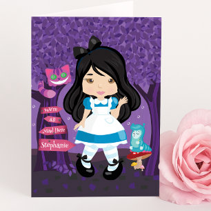 Alice's Adventures in Wonderland Personalisiert Karte