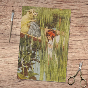 Alice's Adventures in Wonderland Vintag Seidenpapier
