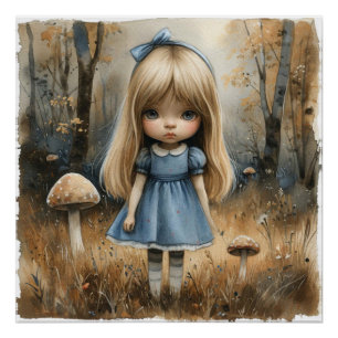 Alice's charmante Reise: Wunderland Whimsy Poster