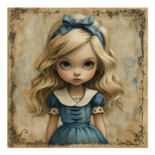 Alice's Dreamy Reverie: Wunderland Whimsy Poster