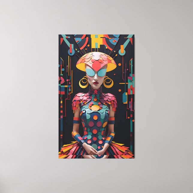 Alice's New Afternoon Tea Party - Ken Gage Art Leinwanddruck (Vorderseite)