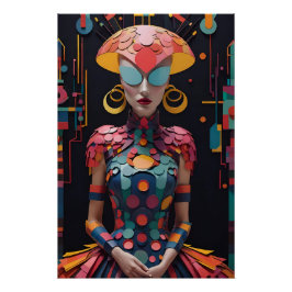 Alice's New Afternoon Tea Party - Ken Gage Art Poster