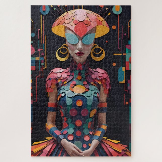 Alice's New Afternoon Tea Party - Ken Gage Art Puzzle (Vertikal)