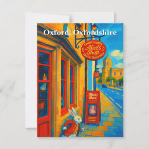 Alice's Shop - Der Old Sheep Shop, Malerei Postkarte
