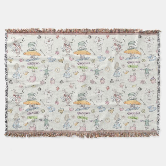 Alice's Tea Party Decke (Vorderseite)
