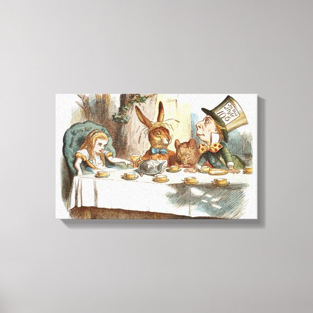 Alice's Tea Party Leinwanddruck (Vorderseite)