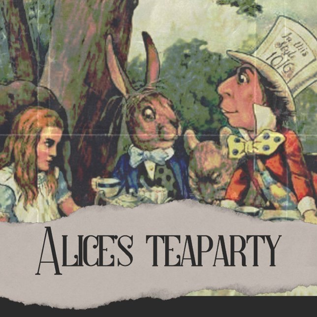 Alice's Tea Party MadHatter Wonderland Postkarte (Von Creator hochgeladen)
