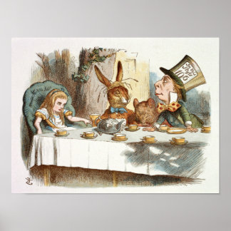 Alice's Tea Party Poster