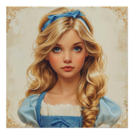 Alice's Whimsical Whirl: Wunderland Whimsy Poster