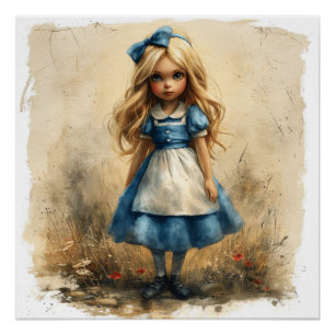 Alice's Whirlwind Odyssey: Wunderland Whimsy Poster