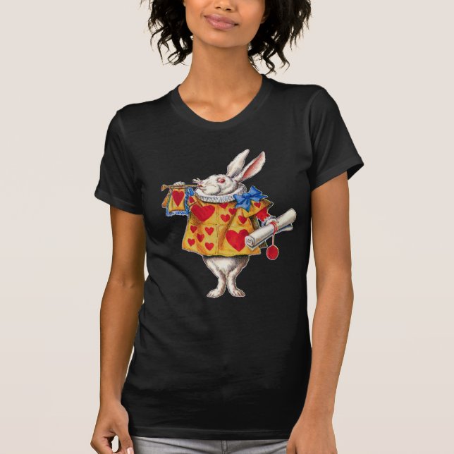 ALICE'S WHITE RABBIT IN WONDERLAND T-Shirt (Vorderseite)