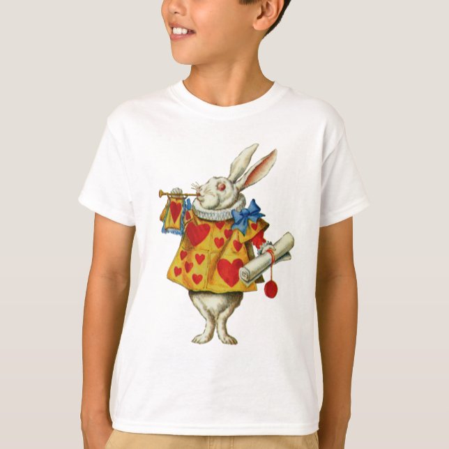 ALICE'S WHITE RABBIT T-Shirt (Vorderseite)