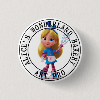 Alice's Wunderland-Bäckerei Button
