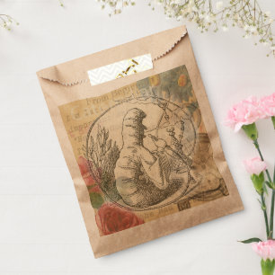 Alices Wunderland-Raupe: Original Tenniel Geschenktütchen