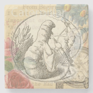 Alices Wunderland-Raupe: Original Tenniel Steinuntersetzer