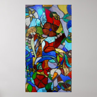 Alicia's Blumengarten Fenster Poster oder Print