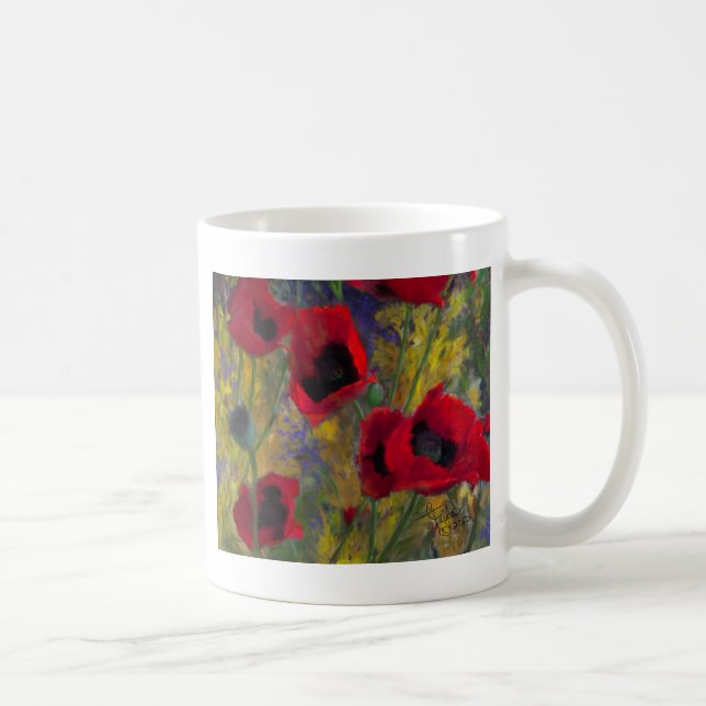 Alicias Mohnblumen Tasse (Rechts)