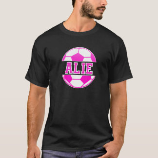 Alie Name Girls Soccer Fußballsport Fan Ba T-Shirt