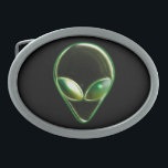 Alien 04 Gürtelschnalle<br><div class="desc">Eine metalische Alien Head Design.</div>
