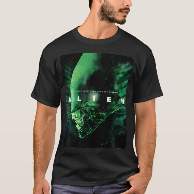 Alien 45Jubiläum Xenomorph 1979 Filmplakat T-Shirt (Vorderseite)