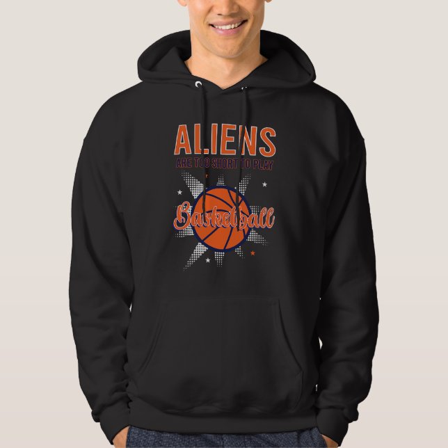 Alien Abduction Area 51 Basketball Pun Hoodie (Vorderseite)