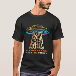 Alien Abduction Boos Flying Saucer UFO Vintag Hal T-Shirt