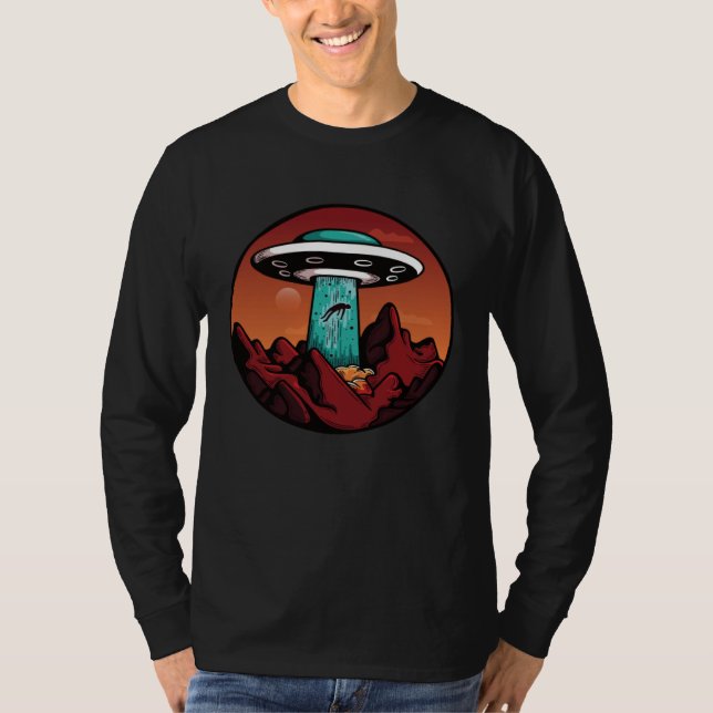 Alien Abduction  Desert Take Me Away UFO T-Shirt (Vorderseite)