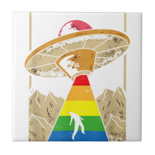 Alien Abduction Gay Pride Gaylien Lgbt Fliese