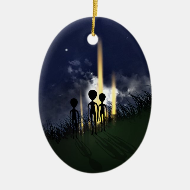 Alien Abduction Ornament (beidseitig) (Vorne)