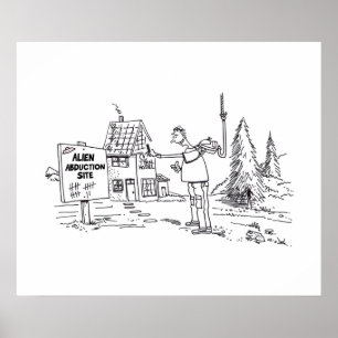 Alien Abduction Site Gloss Poster