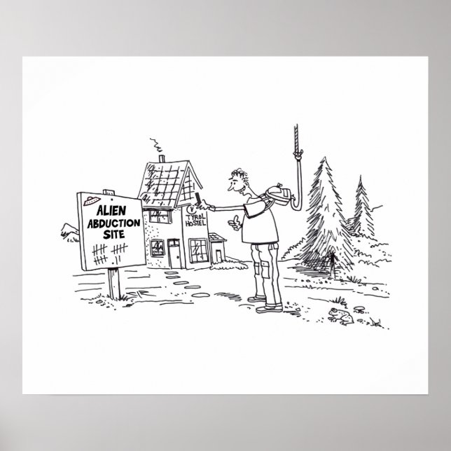 Alien Abduction Site value matte poster (Vorne)
