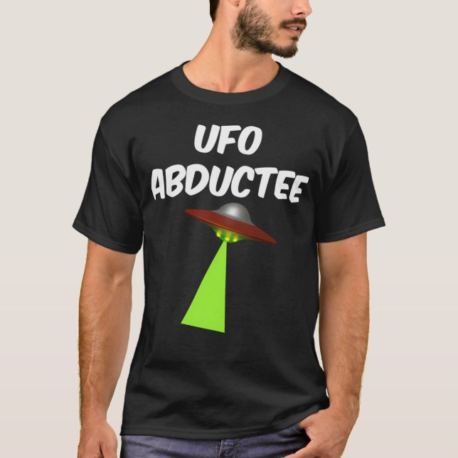 Alien Abduction Ufo Design T-Shirt (Vorderseite)
