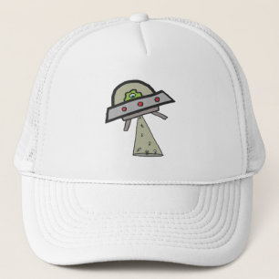 Alien Abduction UFO Flying Saucer Truckerkappe