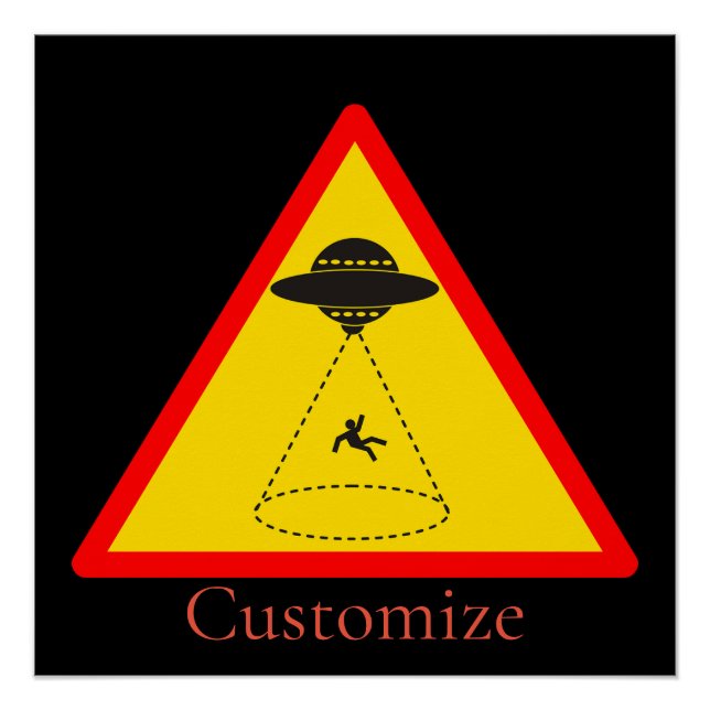 Alien Abduction UFO Thunder_Cove Poster (Vorderseite)