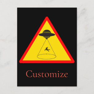 Alien Abduction UFO Thunder_Cove Postkarte