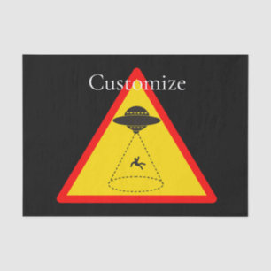 Alien Abduction UFO Thunder_Cove Seidenpapier