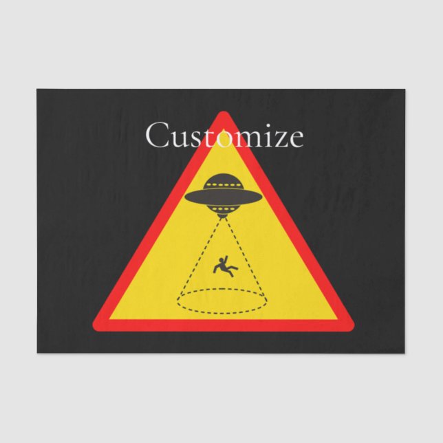 Alien Abduction UFO Thunder_Cove Seidenpapier (Vorderseite)