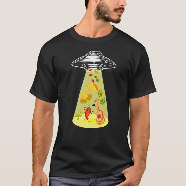 Alien Abduktion Cinco De Mayo Fest Alie T-Shirt (Vorderseite)