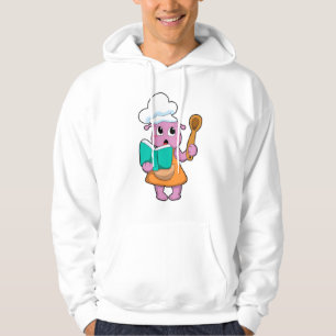 Alien als Koch mit Kochbuch Hoodie