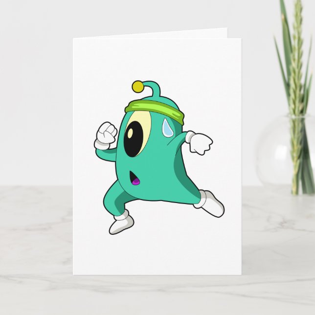 Alien als Läufer Karte (Vorderseite)