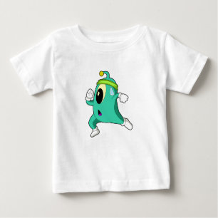 Alien als Runner Baby T-shirt