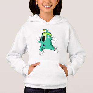 Alien als Runner Hoodie