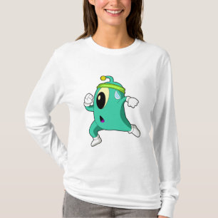 Alien als Runner T-Shirt