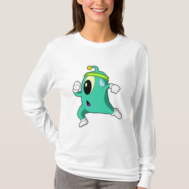 Alien als Runner T-Shirt (Vorderseite)