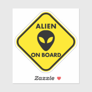 ALIEN AN BORD AUFKLEBER