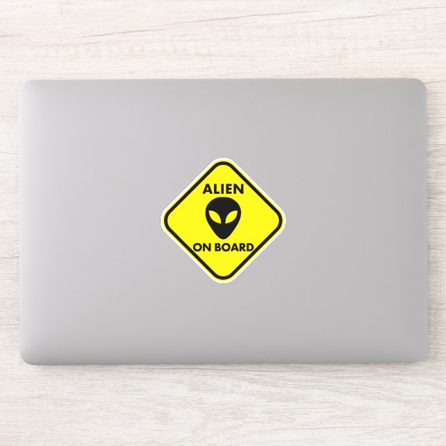 ALIEN AN BORD AUFKLEBER (Computer)